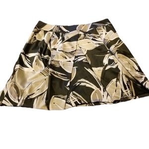 Kenneth Cole Skirt Pleated Tropical Womens Size 12 Preppy